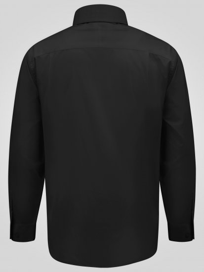 D555 Oliver Dėmėms Atsparūs Nelyginami Tamprūs Marškiniai Ilgomis Rankovėmis Juodi - Marškiniai - Marškiniai - 2XL-8XL