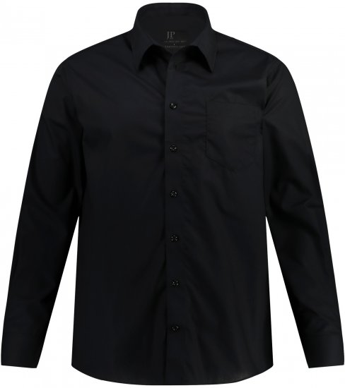 JP1880 Comfort Fit with Chest Pocket Shirt TALL Black - TALL marškiniai - 