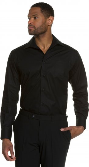 JP1880 Comfort Fit with Chest Pocket Shirt TALL Black - TALL marškiniai - 