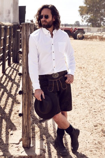 JP1880 Shirt Modern Fit Traditional Stag Horn White - Marškiniai - Marškiniai - 2XL-8XL