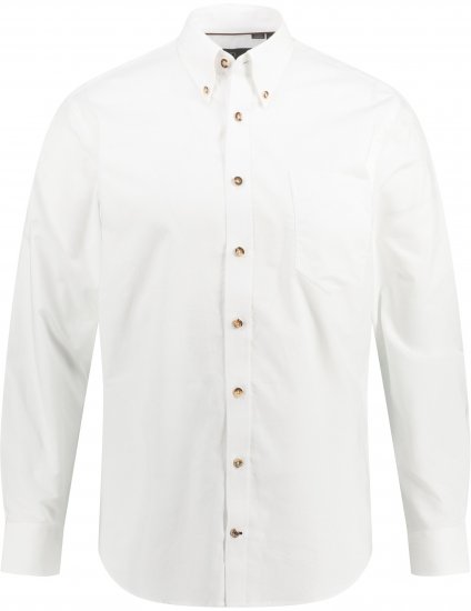 JP1880 Shirt Modern Fit Traditional Stag Horn White - Marškiniai - Marškiniai - 2XL-8XL