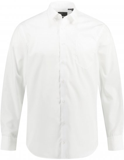 JP1880 Shirt Business Modern Fit White TALL - VYRIŠKI DRABUŽIAI MT-6XLT - Drabužiai aukštiems vyrams