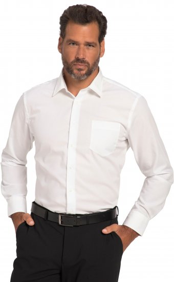 JP1880 Shirt Business Modern Fit White TALL - VYRIŠKI DRABUŽIAI MT-6XLT - Drabužiai aukštiems vyrams
