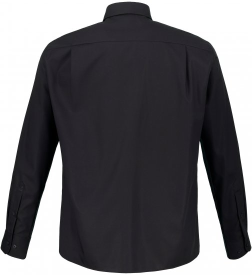 JP1880 Shirt Business Kent Collar Long Sleeve Black TALL - VYRIŠKI DRABUŽIAI MT-6XLT - Drabužiai aukštiems vyrams