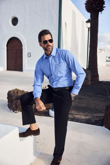 JP1880 Shirt Business Comfort Fit Light Blue TALL - VYRIŠKI DRABUŽIAI MT-6XLT - Drabužiai aukštiems vyrams