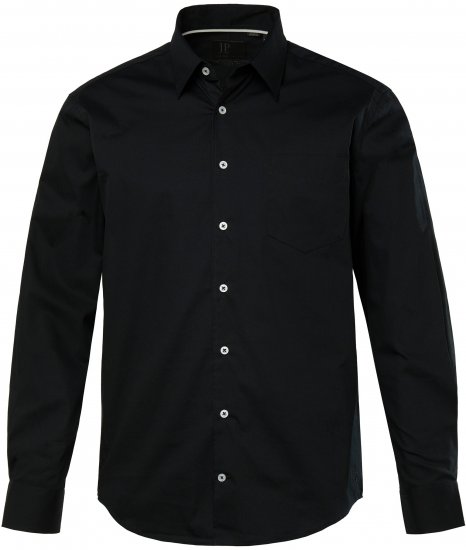 JP1880 Shirt Long Sleeve Modern Fit Black TALL - VYRIŠKI DRABUŽIAI MT-6XLT - Drabužiai aukštiems vyrams