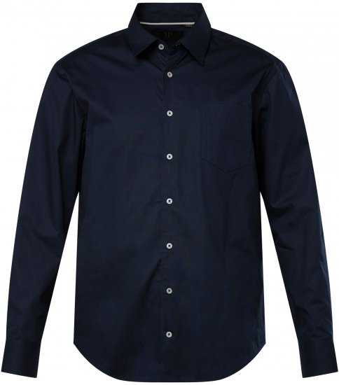 JP1880 Shirt Long Sleeve Modern Fit Navy Blue TALL - VYRIŠKI DRABUŽIAI MT-6XLT - Drabužiai aukštiems vyrams