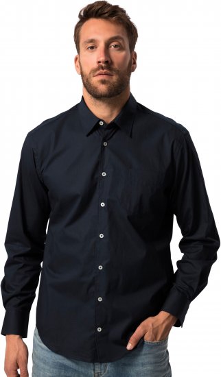 JP1880 Shirt Long Sleeve Modern Fit Navy Blue TALL - VYRIŠKI DRABUŽIAI MT-6XLT - Drabužiai aukštiems vyrams