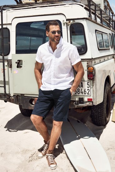 JP1880 Business Modern Fit Short Sleeve Shirt TALL Off-White - TALL marškiniai - 