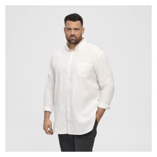 North Latitude Oxford Shirt White - Marškiniai - Marškiniai - 2XL-8XL