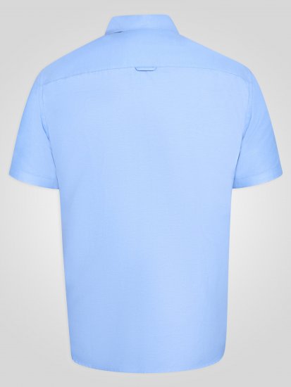 D555 James Trumpomis Rankovėmis Oksfordo Marškiniai TALL Dangaus Mėlyni - TALL marškiniai - 