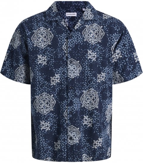 Jack & Jones Alfredo Shirt Short Sleeve Blue - Marškiniai trumpomis rankovėmis - Marškiniai trumpomis rankovėmis