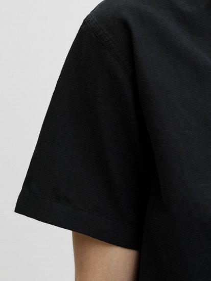 Jack & Jones Breeze Linen Short Sleeve Shirt Black - Marškiniai - Marškiniai - 2XL-8XL