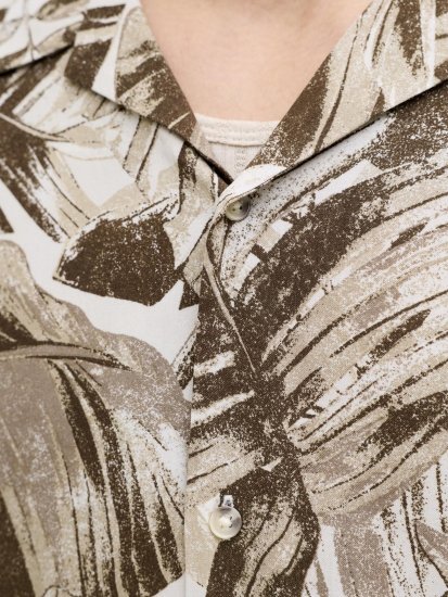 Jack & Jones Jeff Resort Short Sleeve Shirt Brown - Marškiniai - Marškiniai - 2XL-8XL