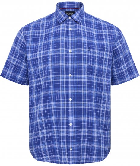 North Latitude 51145 Checked Short Sleeve Shirt Cobolt Blue - Marškiniai trumpomis rankovėmis - Marškiniai trumpomis rankovėmis