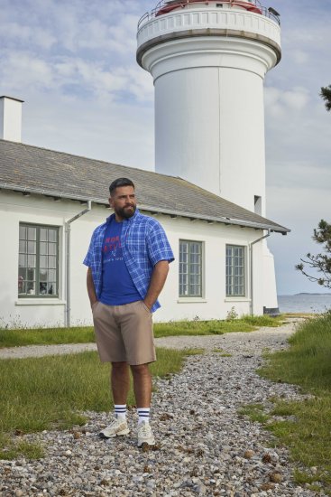 North Latitude 51145 Checked Short Sleeve Shirt Cobolt Blue - Marškiniai trumpomis rankovėmis - Marškiniai trumpomis rankovėmis