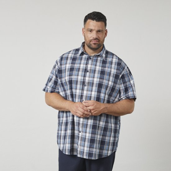 North Latitude 61115 Languoti Marškiniai su Itin Ilgu Korpusu Tamsiai Mėlyna - Marškiniai - Marškiniai - 2XL-8XL