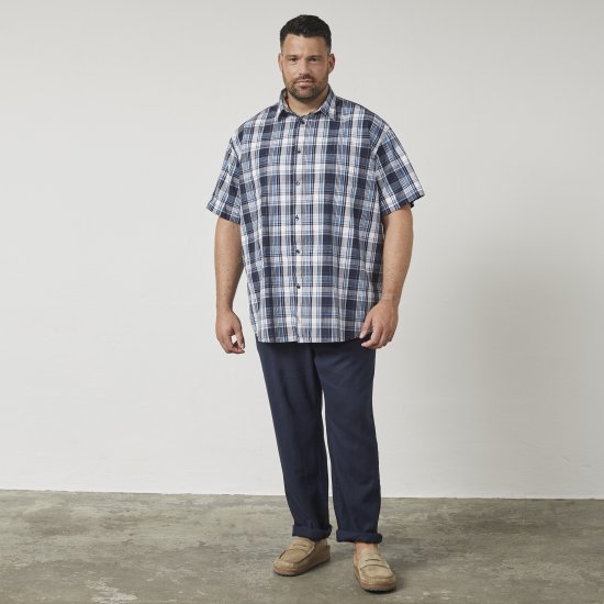 North Latitude 61115 Languoti Marškiniai su Itin Ilgu Korpusu Tamsiai Mėlyna - Marškiniai - Marškiniai - 2XL-8XL