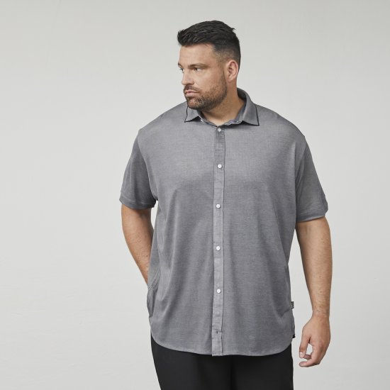 North Latitude 61116 Melanžiniai Pikė Marškinėliai Trumpomis Rankovėmis Pilka - Polo marškinėliai - Polo marškinėliai - 2XL-8XL