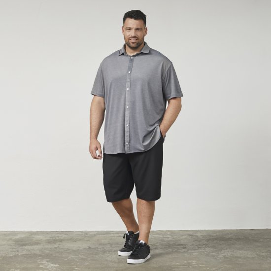 North Latitude 61116 Melanžiniai Pikė Marškinėliai Trumpomis Rankovėmis Pilka - Polo marškinėliai - Polo marškinėliai - 2XL-8XL
