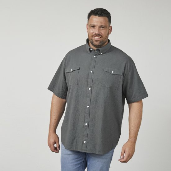 North Latitude 61306 Trumpomis Rankovėmis Viršmarškiniai Tamsiai Žalia - Marškiniai - Marškiniai - 2XL-8XL