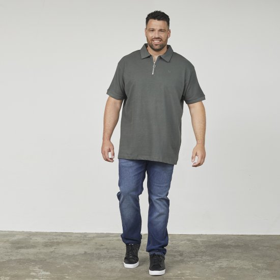 North Latitude 61347 Polo su Užtrauktuku Tamsiai Žalia - Polo marškinėliai - Polo marškinėliai - 2XL-8XL