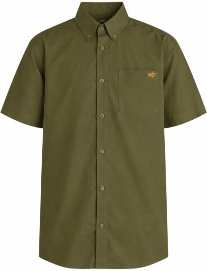 Motley Denim Zagreb Marškiniai trumpomis rankovėmis Tamsi chaki - Marškiniai - Marškiniai - 2XL-8XL