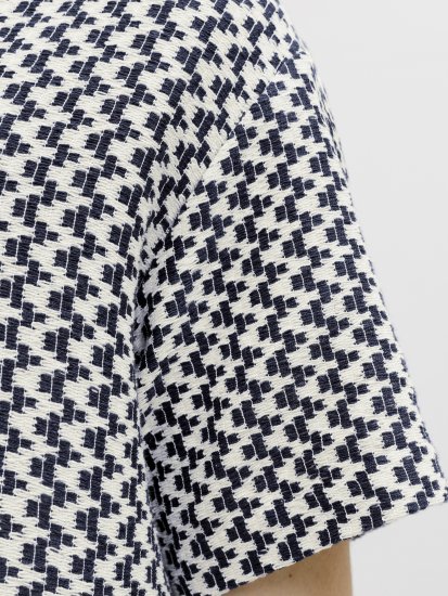 Jack & Jones Montauk Crochet Short Sleeve Shirt Navy - Marškiniai - Marškiniai - 2XL-8XL