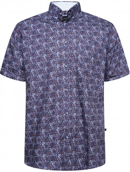 Kam Jeans P044 Premium Floral Printed Moonlight - Marškiniai trumpomis rankovėmis - Marškiniai trumpomis rankovėmis
