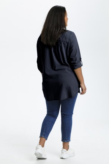 Kaffe Curve Nana Marškinių Tunika Midnight Marine - Palaidinės ir tunikos - 