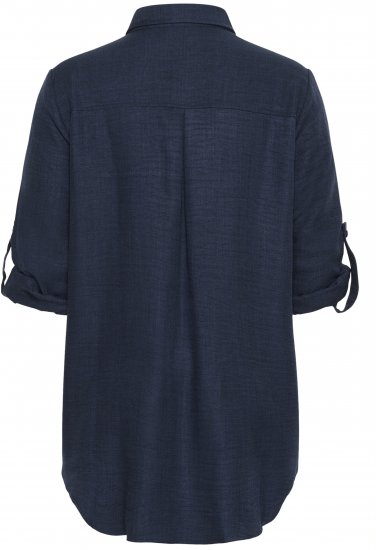 Kaffe Curve Ellie Shirt Tunic Moon Indigo Blue - Tunikos - 
