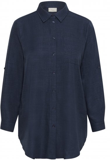 Kaffe Curve Ellie Shirt Tunic Moon Indigo Blue - Tunikos - 