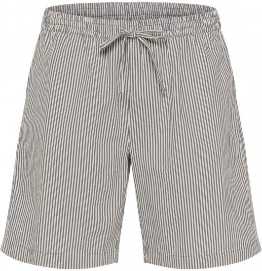 Kaffe Curve Nana Dryžuoti šortai Vidurnaktis/Balta dryžuota - Džinsai & Kelnės Didelėse Dydžiuose – Plus Size - 