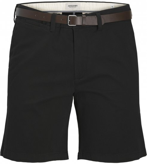 Jack & Jones Stadam Belted Chino Shorts Black - Šortai - Šortai - W40-W60