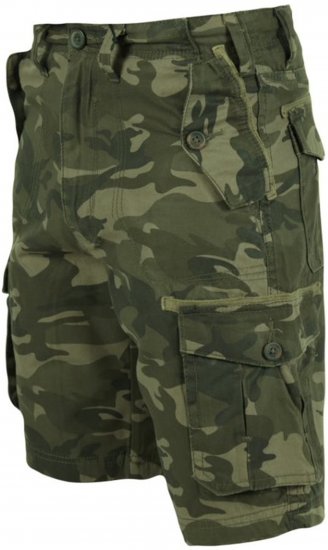 D555 Camaro Camo Printed Cargo Shorts Khaki - Šortai - Šortai - W40-W60