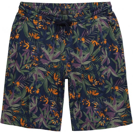 JP1880 Bermuda Shorts Floral All-over Print Navy - Šortai - Šortai - W40-W60