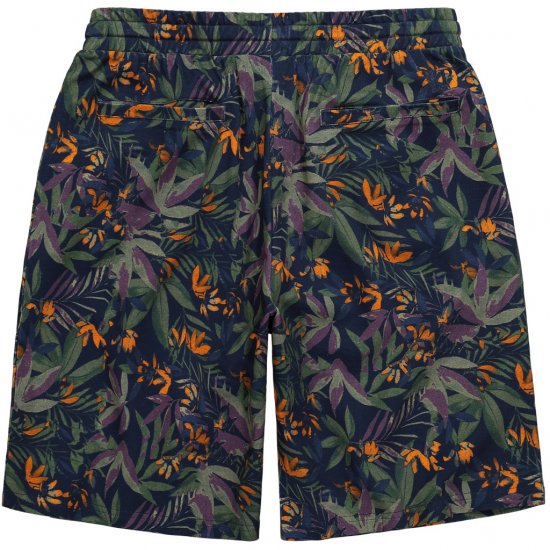 JP1880 Bermuda Shorts Floral All-over Print Navy - Šortai - Šortai - W40-W60
