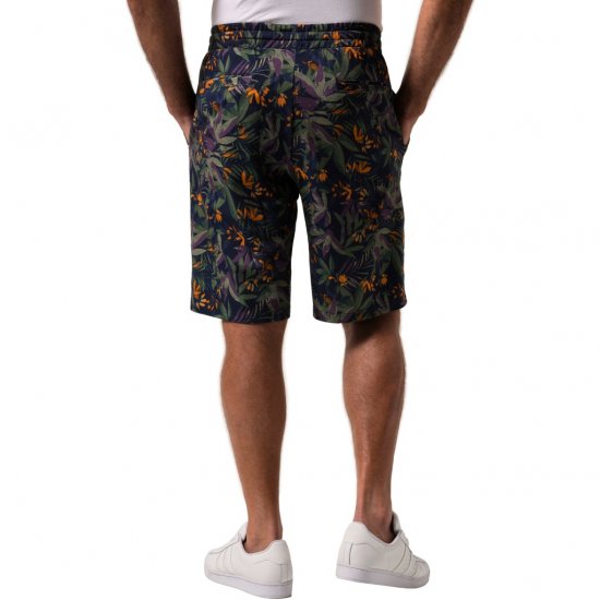 JP1880 Bermuda Shorts Floral All-over Print Navy - Šortai - Šortai - W40-W60