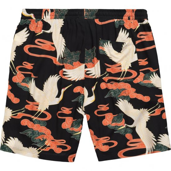 JP1880 Bermuda Shorts Floral All-over Print Black - Šortai - Šortai - W40-W60