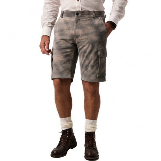 JP1880 Shorts Bermuda Traditional Cowhide Graphite Grey - Šortai - Šortai - W40-W60