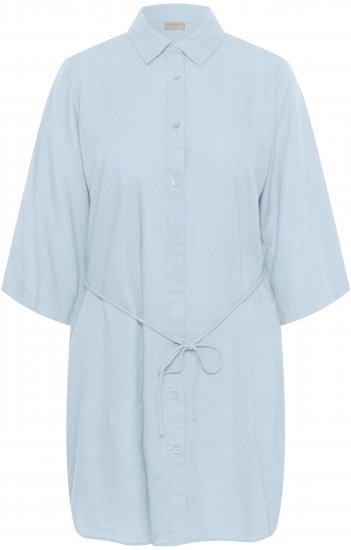 Kaffe Curve Mille Short Shirt Dress Nantucket Breeze Blue - Mini suknelės - 