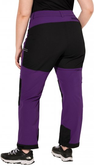 Ulla Popken HYPRAR Multifunctional Durable Inset Trekking Pants Plum - Džinsai & Kelnės Didelėse Dydžiuose – Plus Size - 