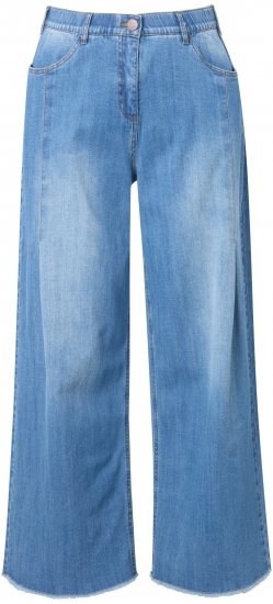 Ulla Popken Extra Wide Leg Stretch Fit Jeans Light Blue - Džinsai & Kelnės Didelėse Dydžiuose – Plus Size - 