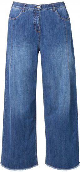 Ulla Popken Extra Wide Leg Stretch Fit Jeans Denim Blue - Džinsai & Kelnės Didelėse Dydžiuose – Plus Size - 