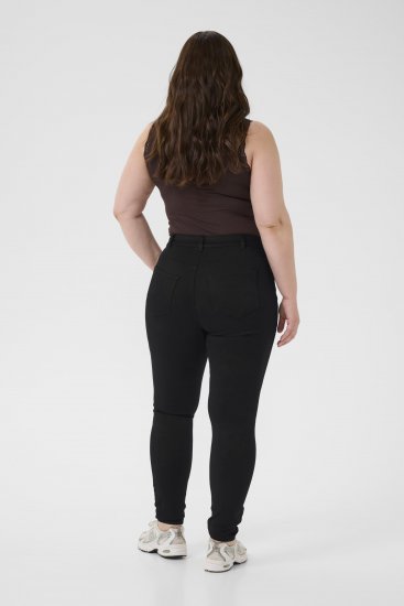 Kaffe Curve Lena Slim Jeans Black Deep - Džinsai - 