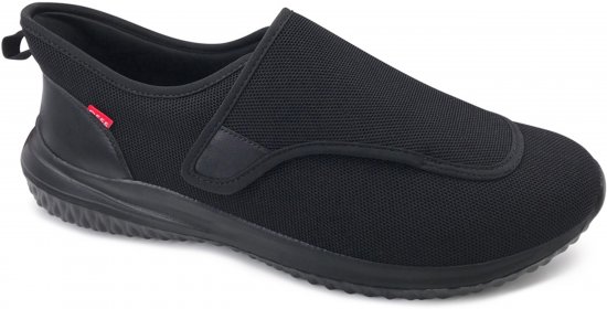 D555 Shelvey Kingsize Open Top Knitted Shoe Black - Sportbačiai - 