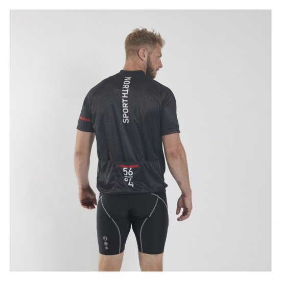 North Latitude Sport Bike Shirt Black - Dviračių drabužiai - 