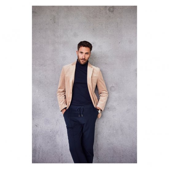 JP1880 Suit Jacket Corduroy Business Sand - Kostiumai ir švarkai - Didelio dydžio kostiumai ir švarkai