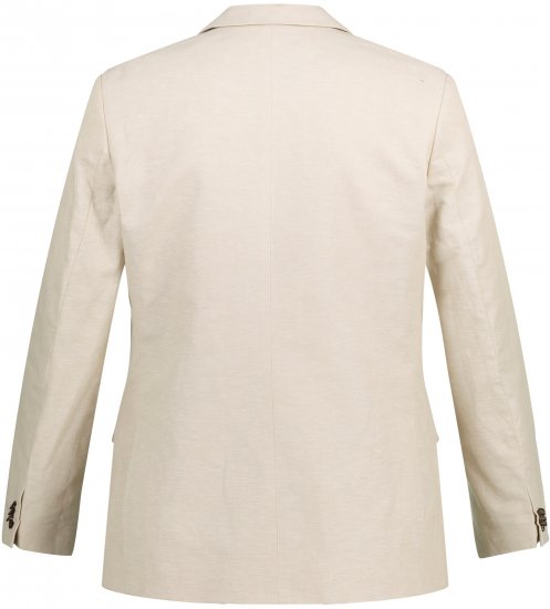 JP1880 Kos Linen Blend Jacket Sand - Kostiumai ir švarkai - Didelio dydžio kostiumai ir švarkai
