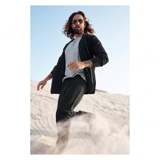 JP1880 Jacket Business Flexnamic Milano Black - Kostiumai ir švarkai - Didelio dydžio kostiumai ir švarkai
